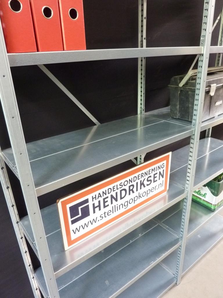 ZGAN stalen stelling / opbergrek 174x40x200 legbordstelling, Handelsonderneming Hendriksen, Ophalen of Verzenden, Zo goed als nieuw