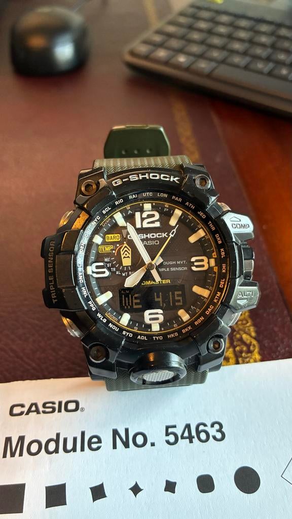 Casio G-Shock Mudmaster GWG-1000 | Compleet met doos, Ophalen, Casio, Kunststof, Gebruikt