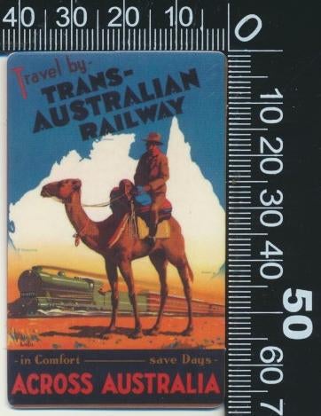 Sticker: Trans Australian railway, Verzamelen, Stickers, Zo goed als nieuw, Bedrijf of Vereniging, Ophalen of Verzenden