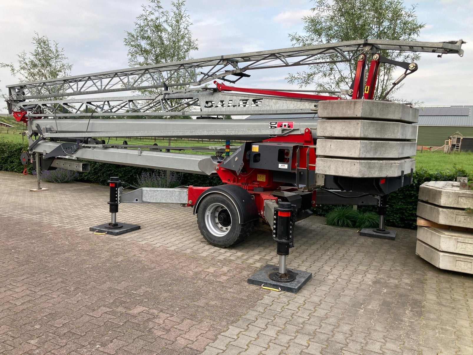 Bouwkraan Dalbe DB20, Ophalen, Hijswerktuig