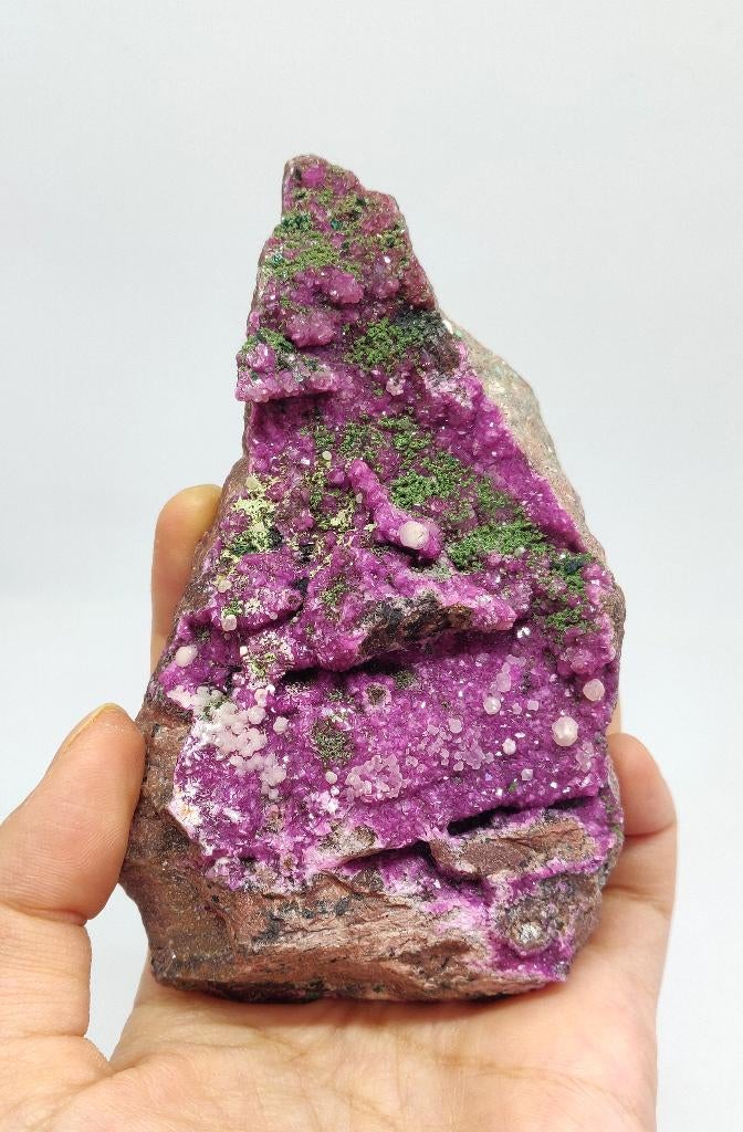 Cobalto Calciet met Malachiet #2, Ophalen of Verzenden, Mineraal
