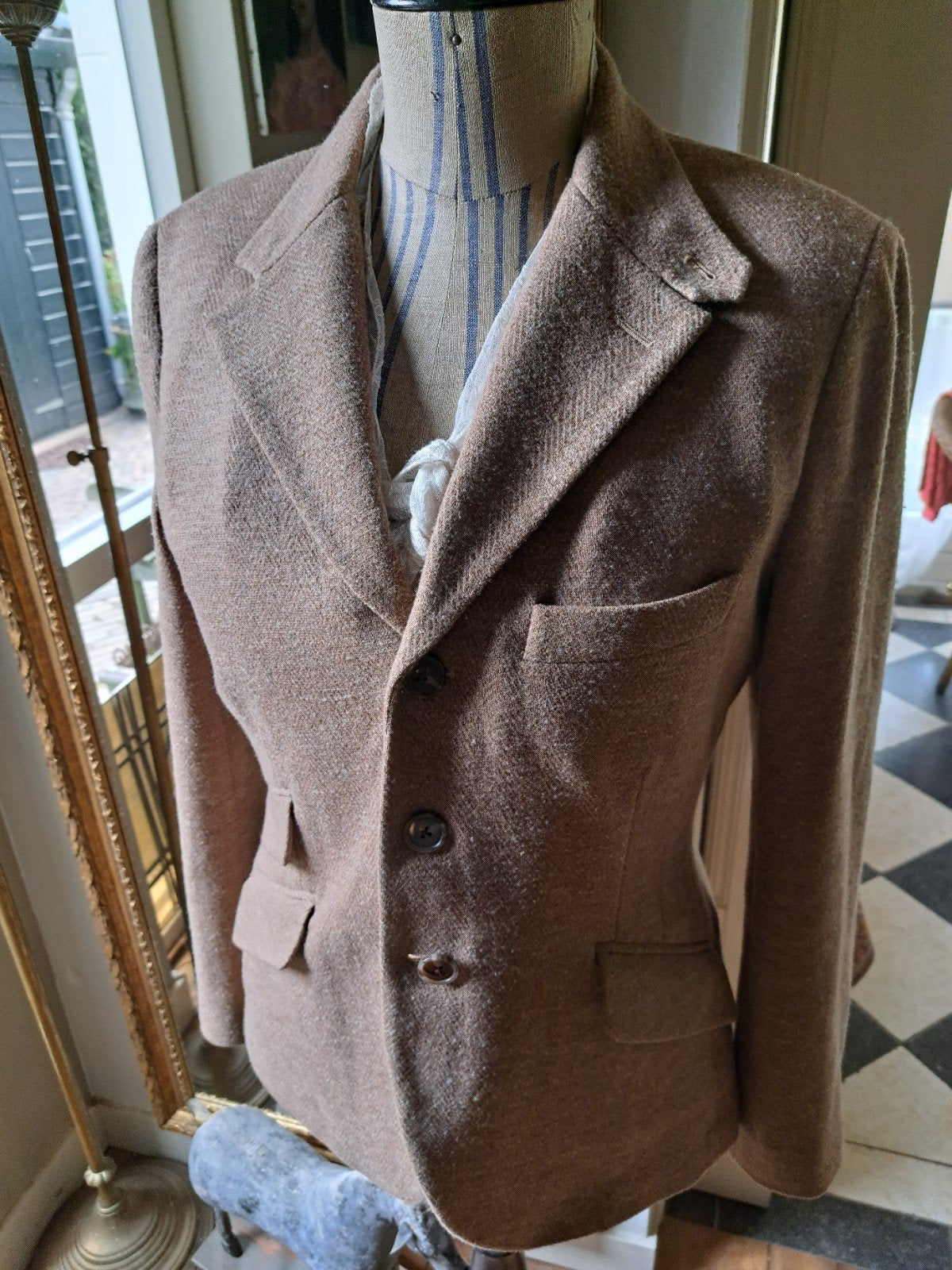 beige Ralph Lauren  jasje 10, Kleding | Dames, Verzenden, Zo goed als nieuw, Maat 38/40 (M), Bruin