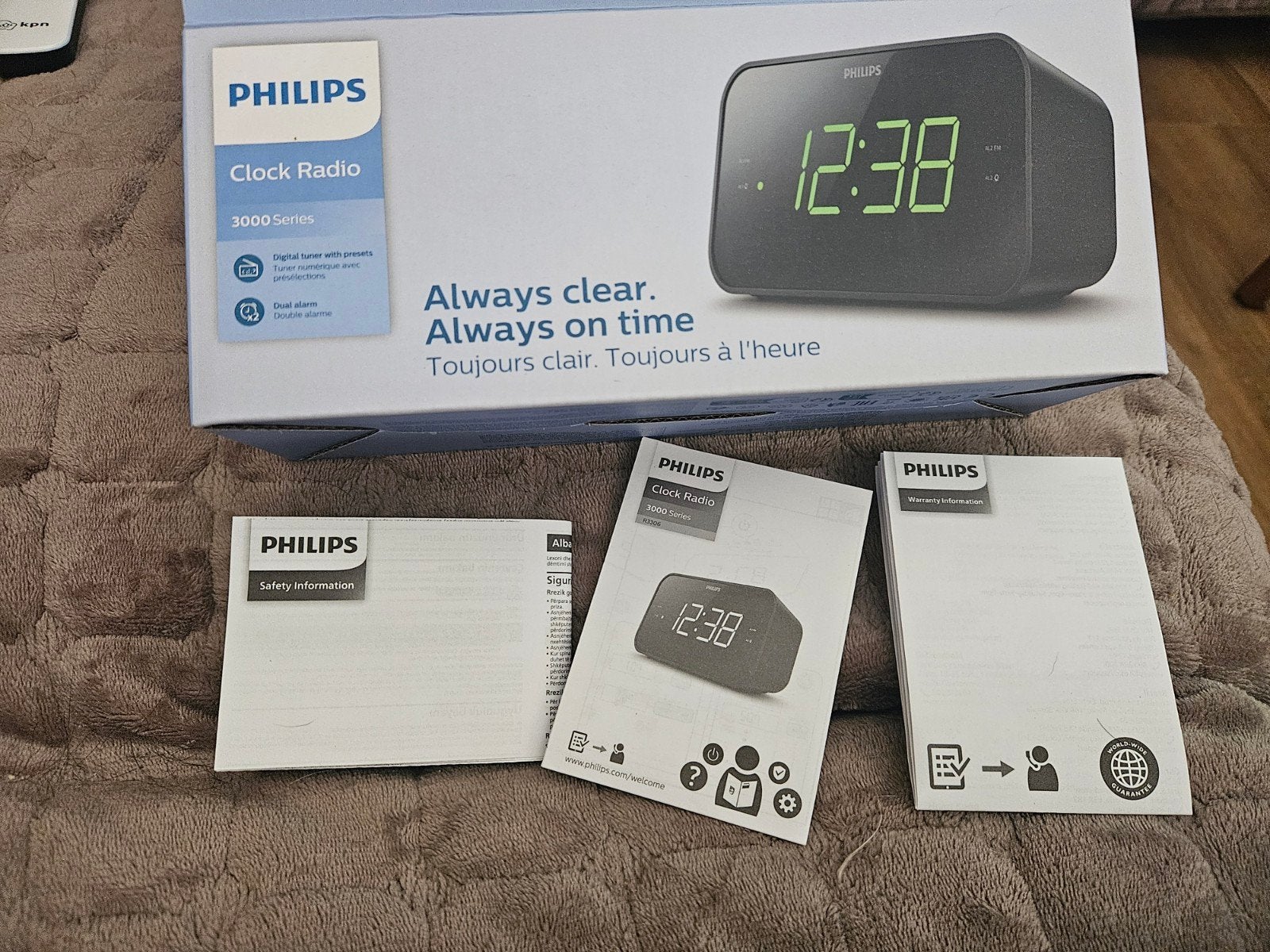 Wekker radio 2 alarmen NIEUW, Witgoed en Apparatuur, Wekkers, Ophalen of Verzenden, Nieuw, Digitaal