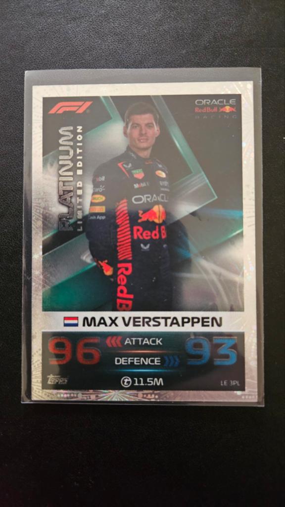 2023 Topps F1 Turbo Attax Platinum Max Verstappen #LE3PL, Hobby en Vrije tijd, Verzamelkaartspellen | Overige, Ophalen of Verzenden