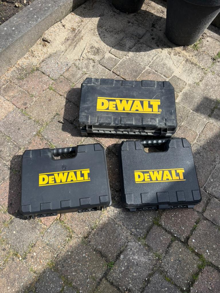 3x Dewalt koffer voor weinig, Ophalen of Verzenden, Gebruikt