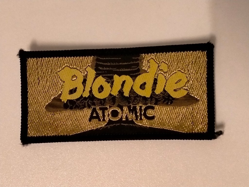 Blondie Atomic Debbie Harry vintage pop rock patch embleem 2, Ophalen of Verzenden, Nieuw, Kleding