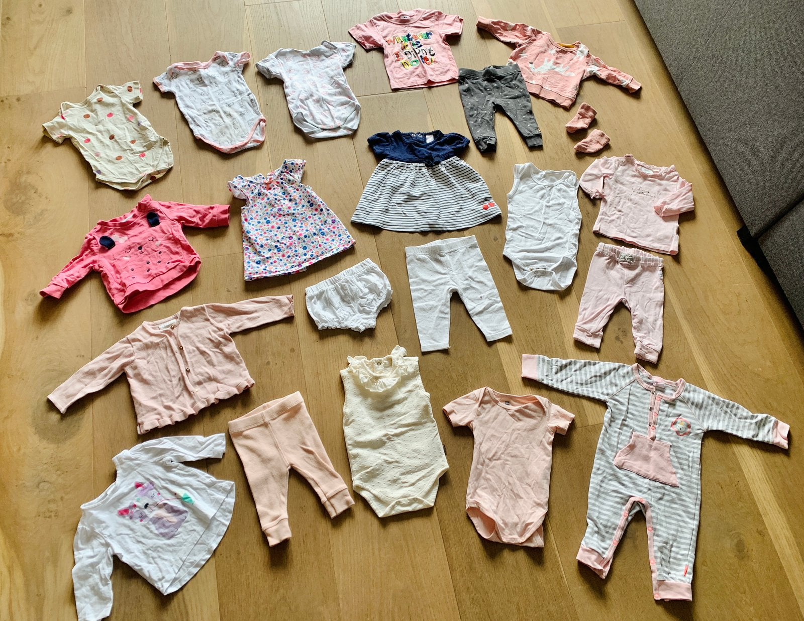 🌸 Leuk baby kleding pakket meisje maat 62 🌸, Ophalen, Gebruikt, Meisje, Jurkje of Rokje