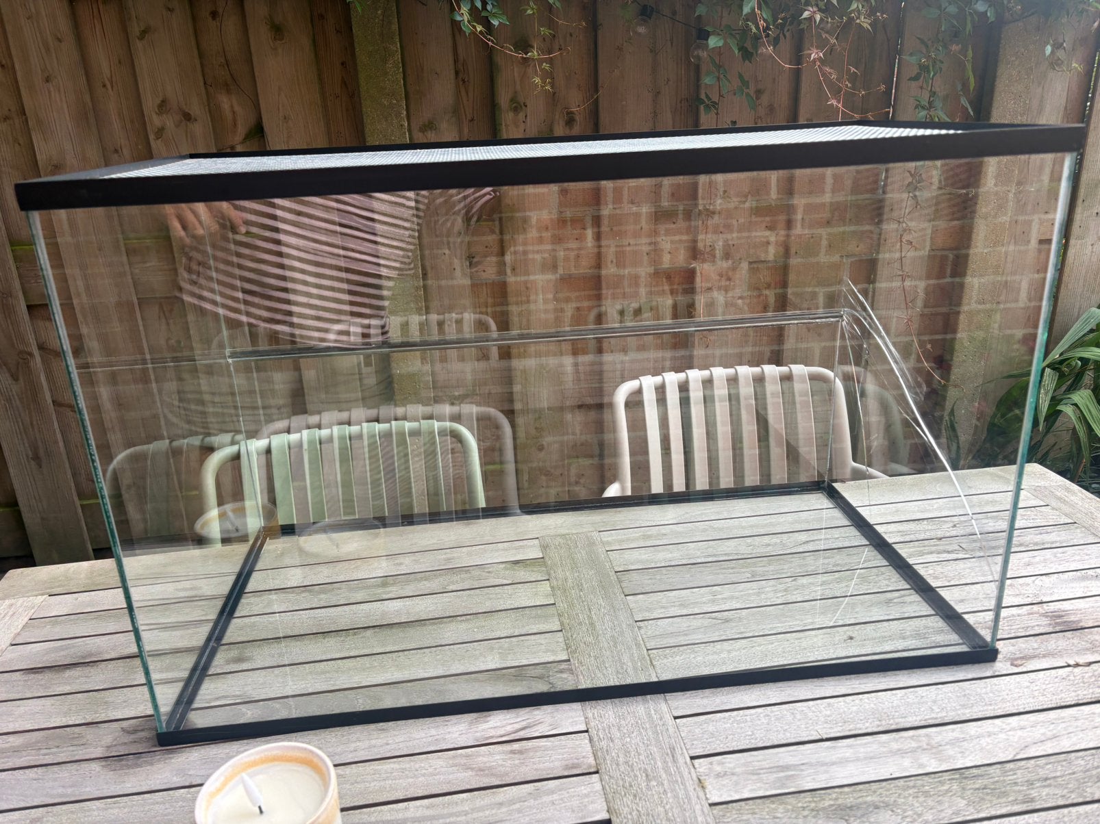 Gratis af te halen. Terrarium 80x40x50, Dieren en Toebehoren, Knaagdieren en Konijnen | Hokken en Kooien, Gebruikt, Muis, Hok