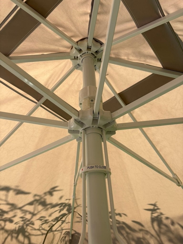 Horeca parasol 3x3 - Nieuw in doos - Telescoopsysteem, Tuin en Terras, Parasols, Nieuw, Stokparasol, 3 tot 4 meter, Waterdicht