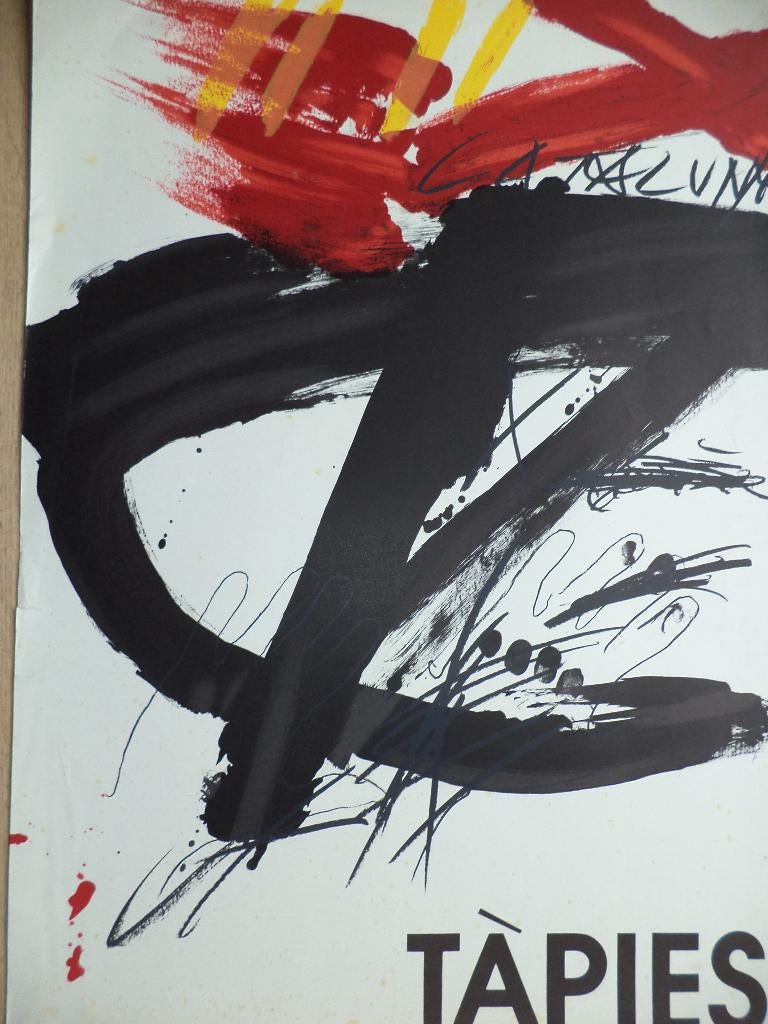 Originele 1972 VTG Litho affiche Tapiès ed. Arte, Gal Maeght, Ophalen of Verzenden