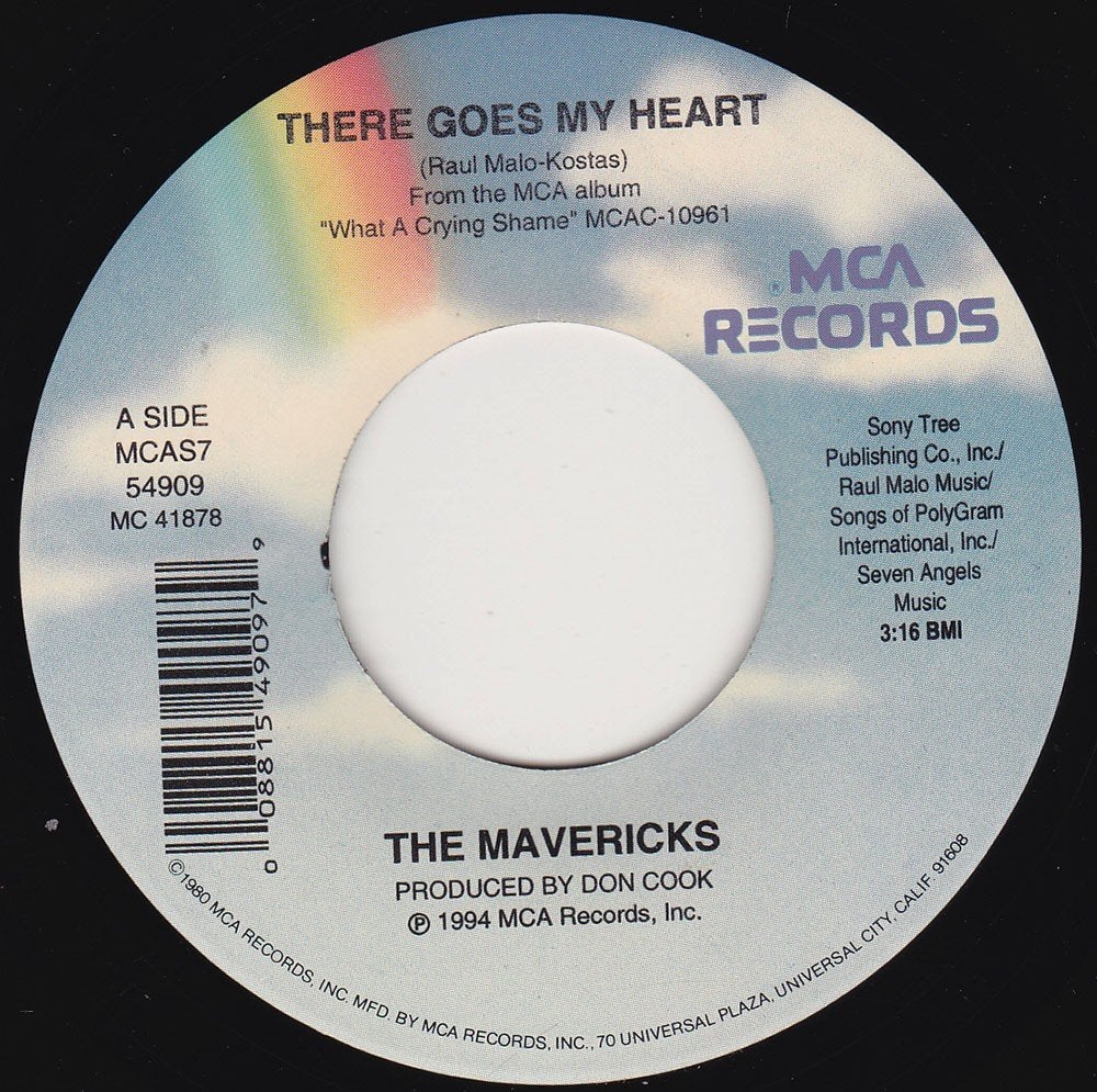 The Mavericks - There Goes My Heart 7", Ophalen of Verzenden, Nieuw in verpakking, 7 inch, Country en Western