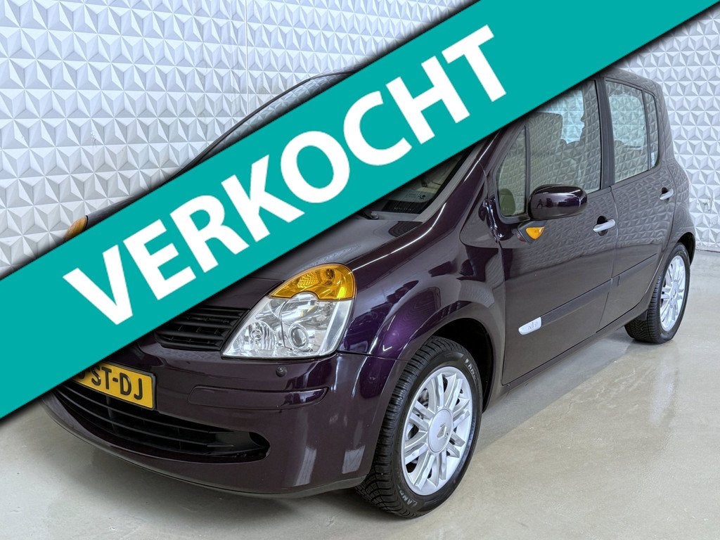 Renault Modus 1.6-16V Initiale AUTOMAAT / 131.000km (2006), Auto's, Renault, Gebruikt, Beige, Automatische klimaatregeling, Bedrijf