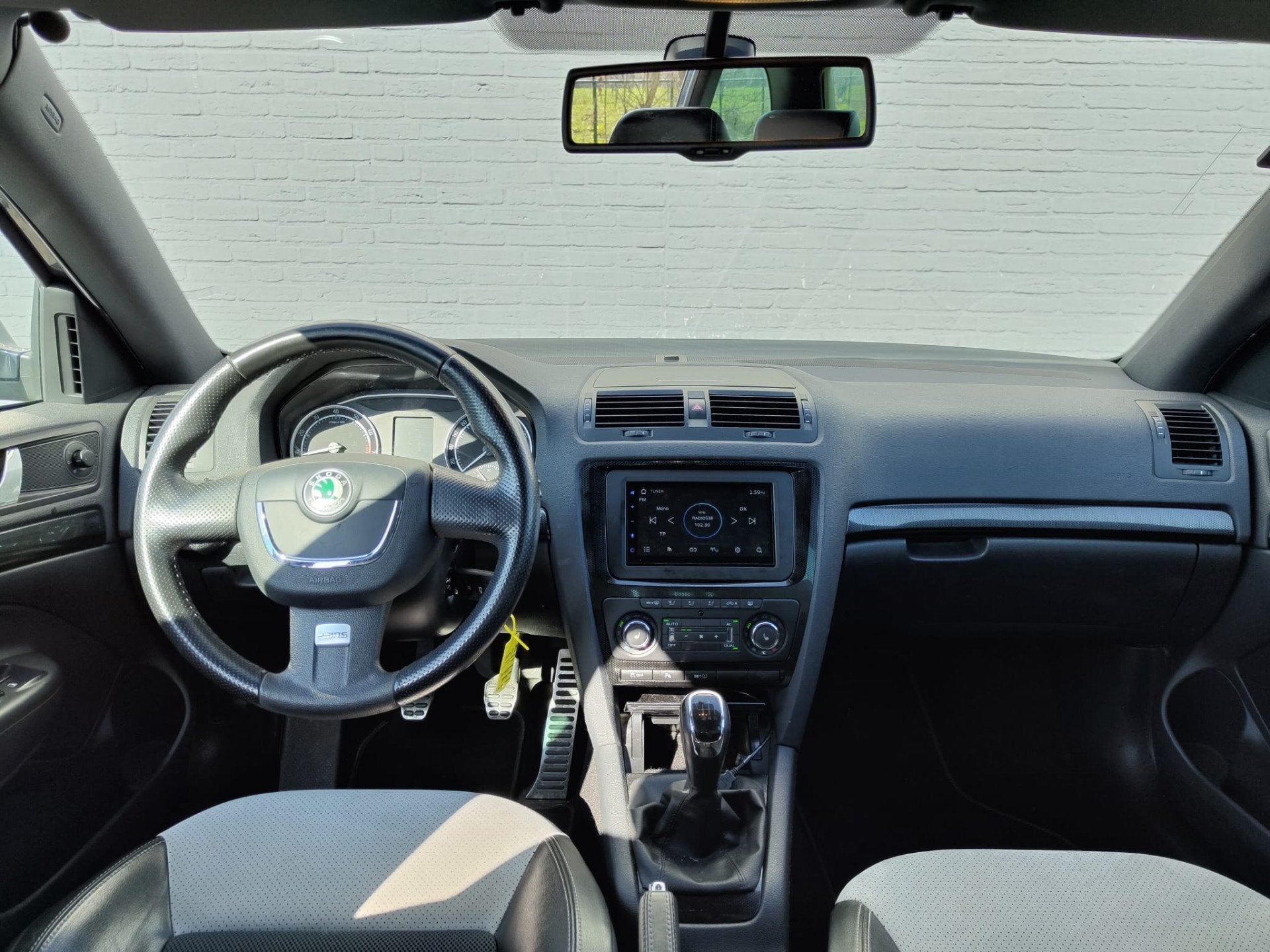 Skoda Octavia Combi 2.0TFSI RS 200PK Trekhaak Ecc Navi* Andr, Auto's, Euro 5, Zwart, Leder en Stof, Octavia