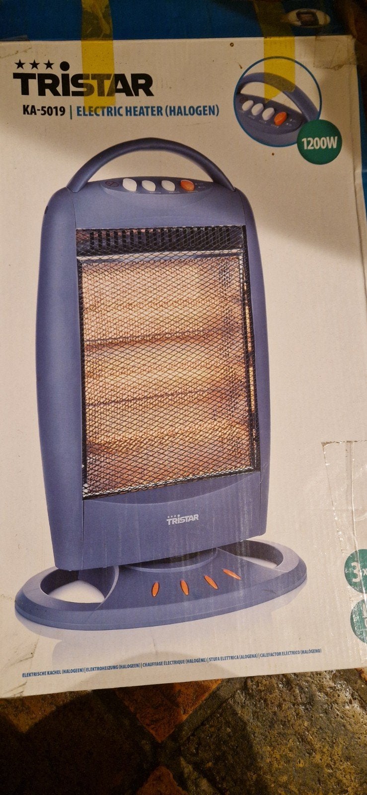 Tristar Elektrische Halogeen Kachel - 1200W, 30 tot 80 cm, Kachel, Minder dan 60 cm, Ophalen of Verzenden