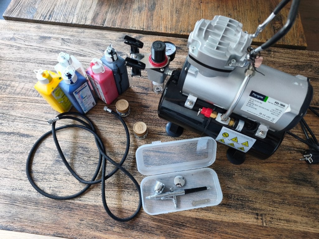 Airbrush set, Ophalen, Gebruikt, Airbrush en Toebehoren