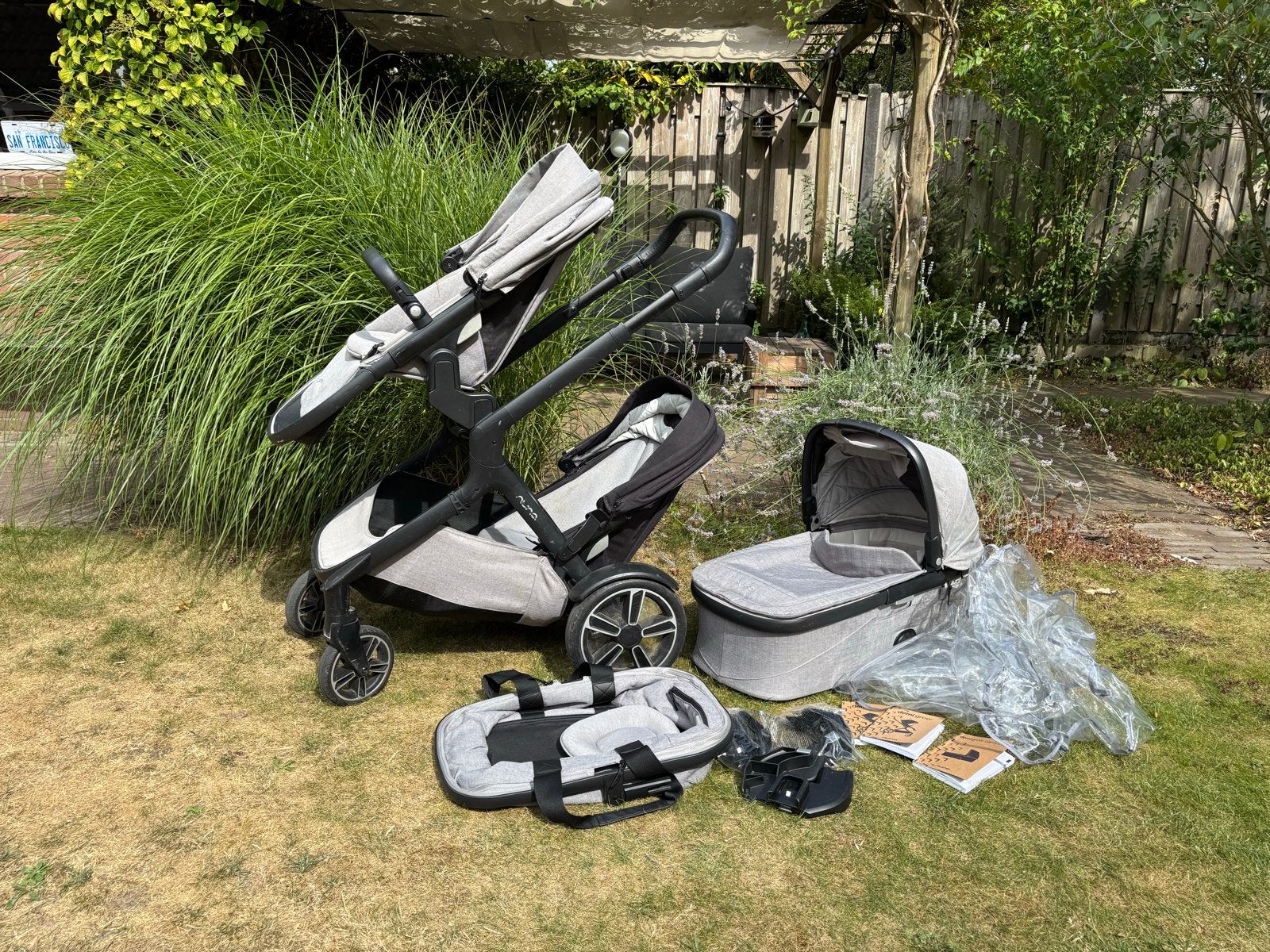Nuna Demi Grow Combiwagen met 2 zitjes en 1 ligbak, Gebruikt, Duowagen, Combiwagen, Ophalen