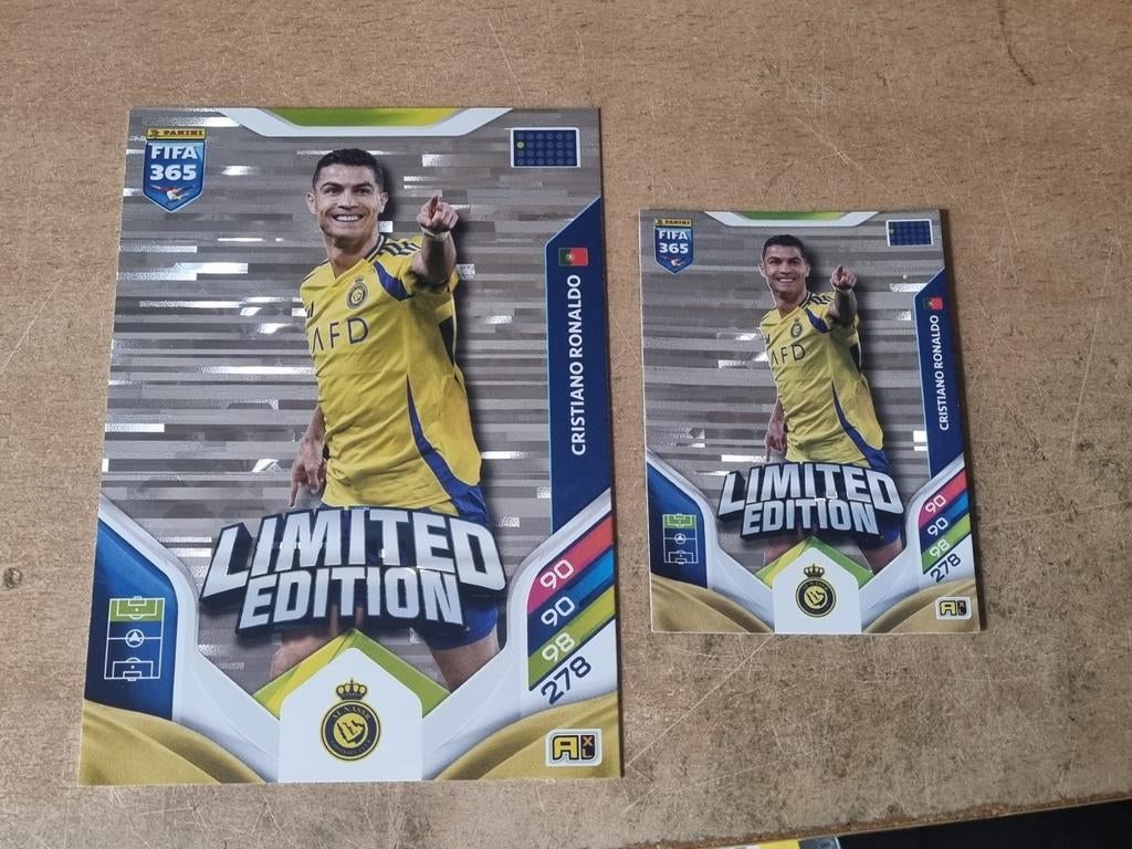 Panini Adrenalyn xl Fifa 365 2026 Limited Edition Ronaldo, Ophalen of Verzenden, Zo goed als nieuw, Plaatje