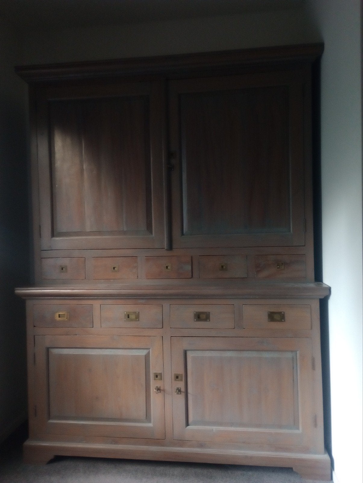 woonkamerkast, Huis en Inrichting, 200 cm of meer, 150 tot 200 cm, Teakhout, Met lade(s)