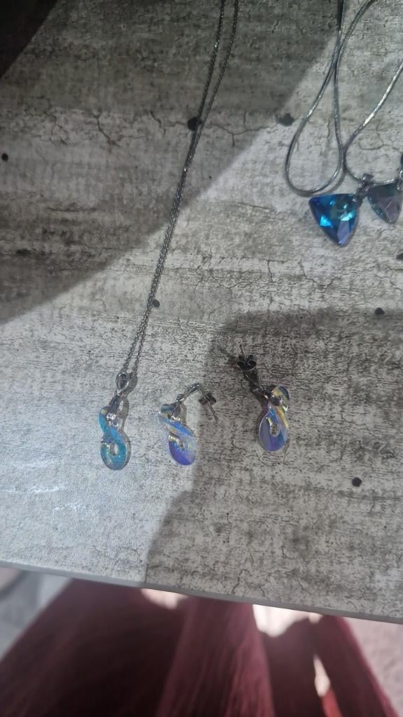Swarovski sets, Overige materialen, Gebruikt, Ophalen of Verzenden, Met edelsteen
