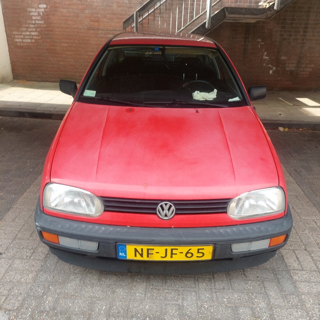 Volkswagen Golf 1.8 CL 66KW E2 1995 Rood, Voorwielaandrijving, Stof, Zwart, 4 cilinders