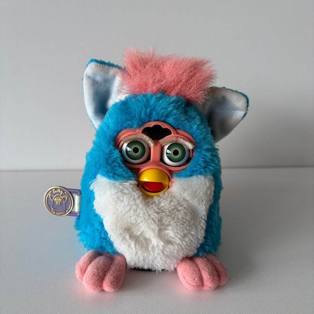 Furby Original turquoise/pink elektronisch speelgoed, Ophalen of Verzenden, Gebruikt