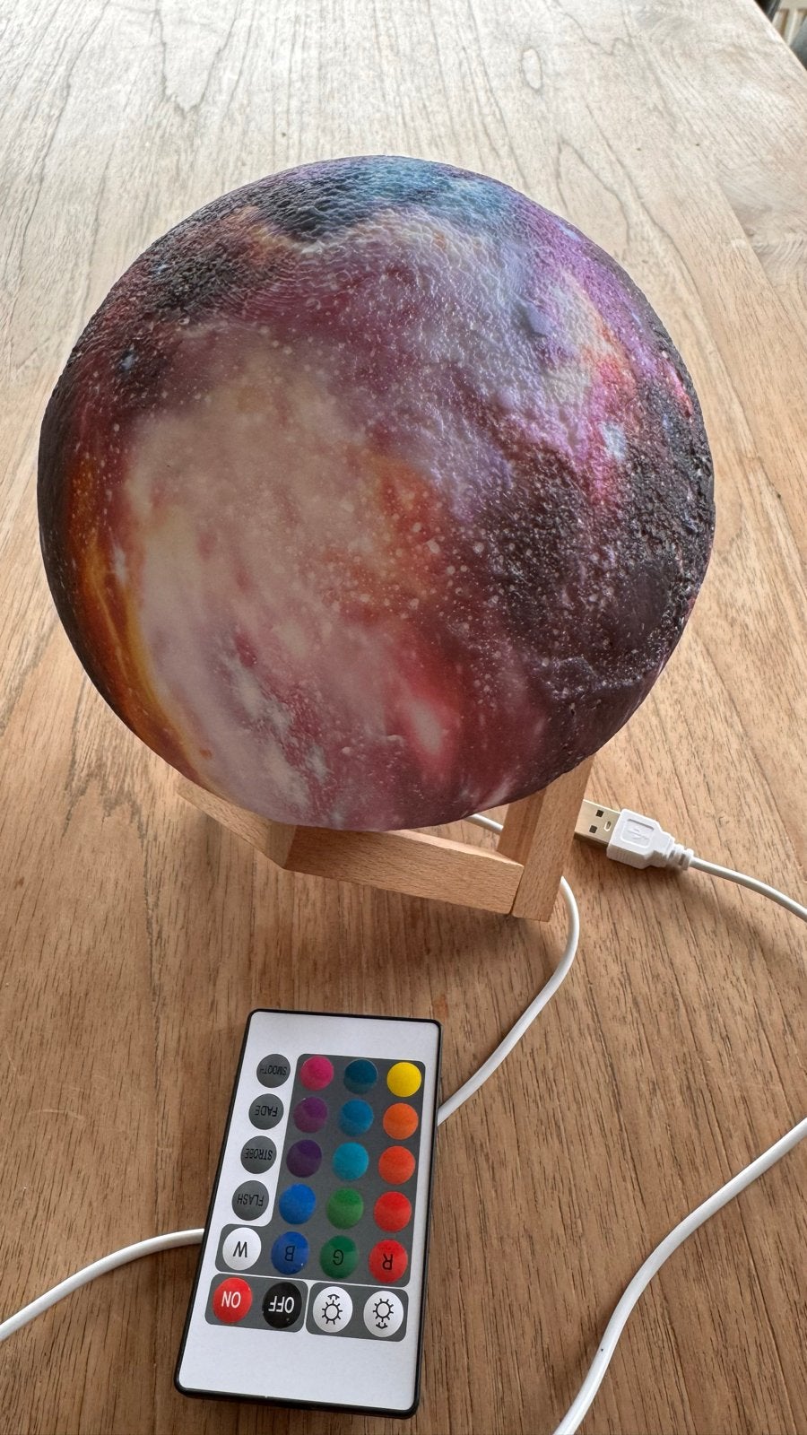 Galaxy Maanlamp met Afstandsbediening - Sfeervolle Verlichti, Ophalen, Overige merken, Kunststof, Meerkleurig
