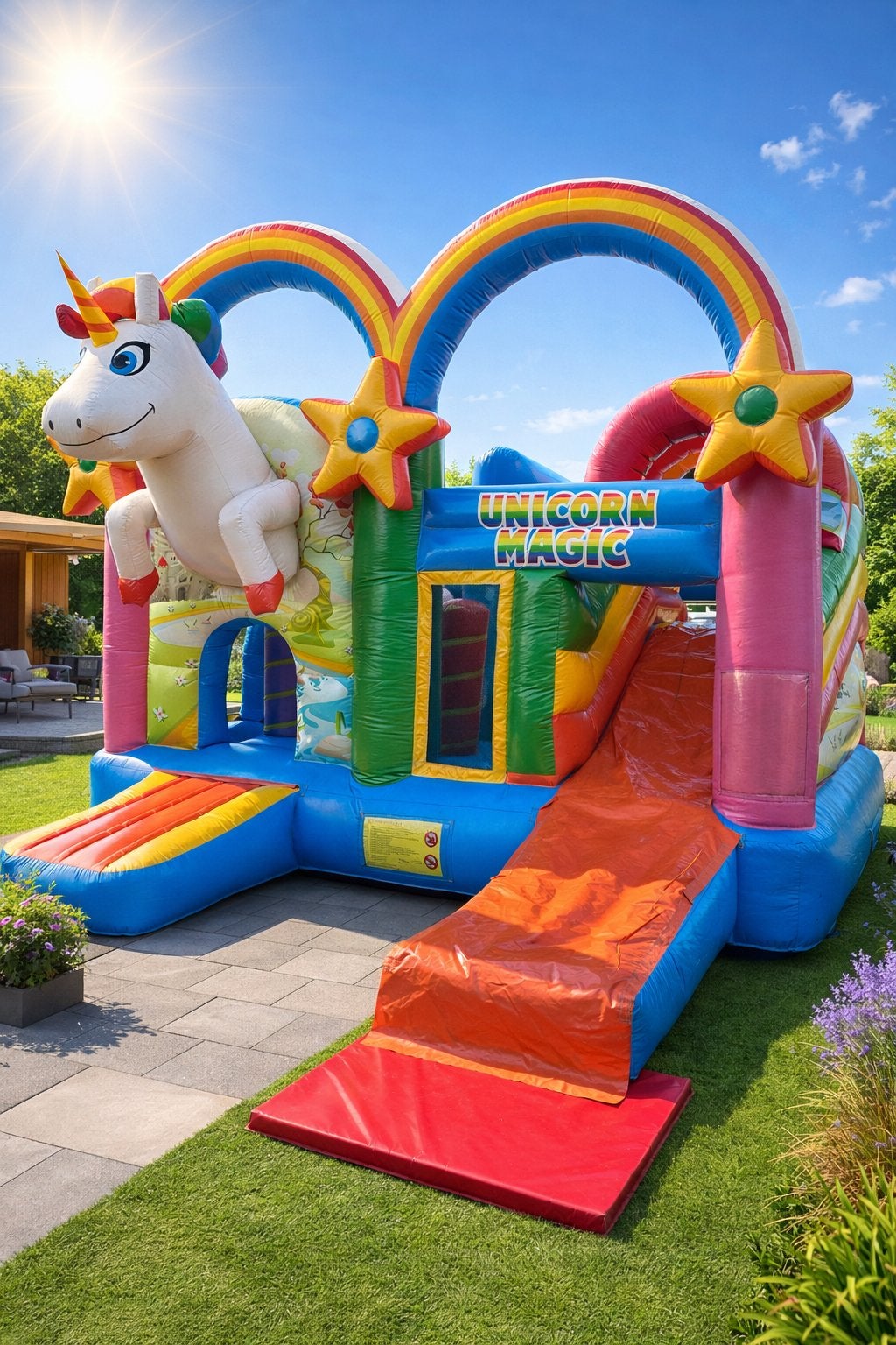 Multiplay Unicorn / Eenhoorn springkussen te huur!, Ophalen, Zo goed als nieuw, Overige