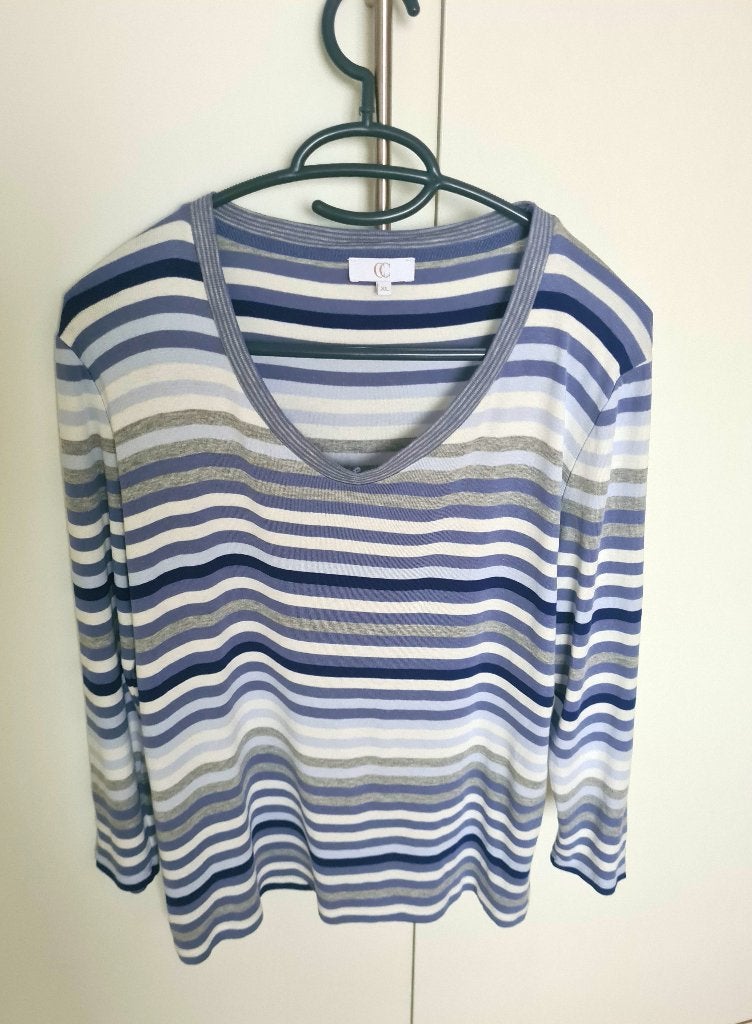 Nieuw: Mooie kwaliteit Country Casual shirt met 3/4 mouw, Country Casual, Maat 42/44 (L), Nieuw, Ophalen of Verzenden