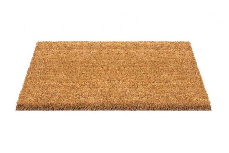 Kokos deurmat (2x), Huis en Inrichting, Stoffering | Tapijten en Kleden, Ophalen, 100 tot 150 cm, Beige, Rechthoekig