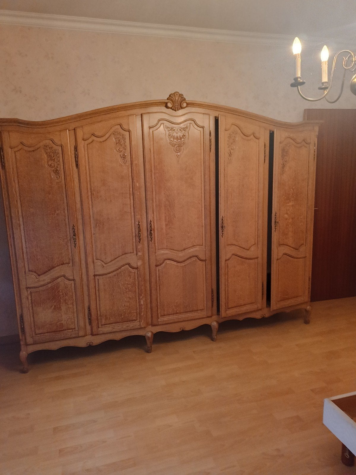 Grote stevige houten kleerkast, Ophalen, Nieuw, Eenpersoons, Zie foto