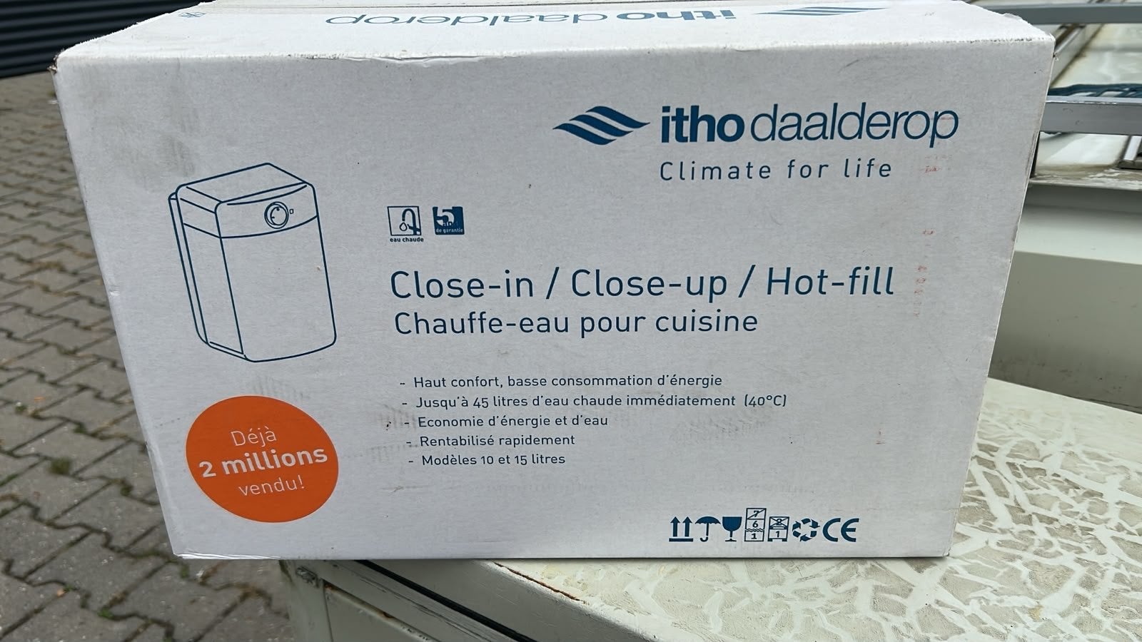 Nieuwe Itho Daalderop Close-in Boiler - 10/15 Liter, Ophalen of Verzenden, Nieuw