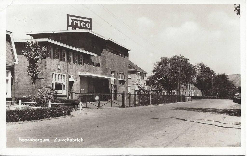 Boornbergum (Frl.) Zuivelfabriek Frico, gelopen 1959, Verzamelen, Ophalen of Verzenden, 1940 tot 1960, Gelopen, Friesland