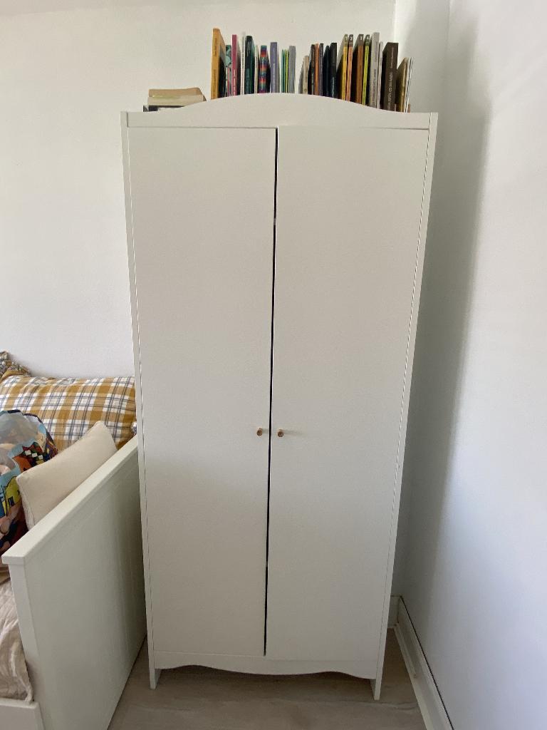 2 IKEA SMÅGÖRA kledingkasten – wit – 80x50x187 cm, Huis en Inrichting, Ophalen, 50 tot 75 cm, 50 tot 100 cm, 150 tot 200 cm