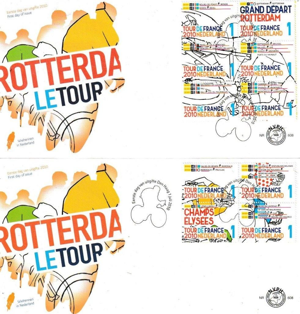 FDC 608 - TOUR de FRANCE, Ophalen of Verzenden, Onbeschreven, Nederland