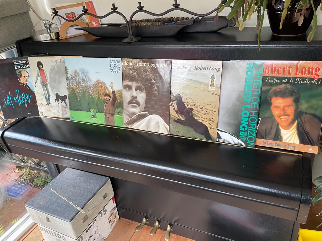 Robert long, herman v Veen, Cd's en Dvd's, Vinyl | Nederlandstalig, Ophalen, Gebruikt, 12 inch, Levenslied of Smartlap