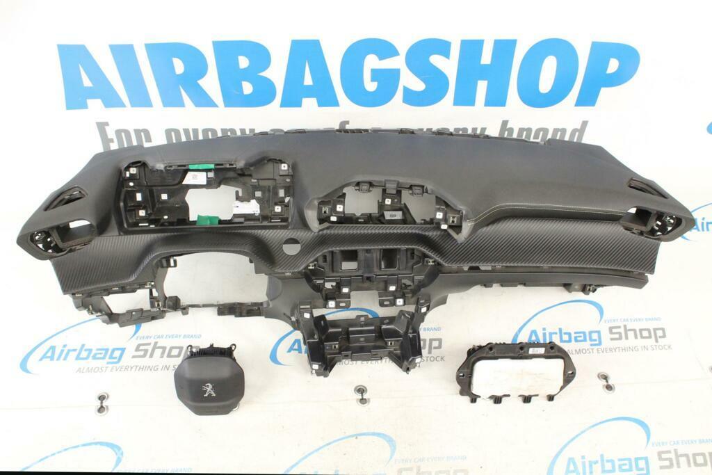 Airbag set Dashboard geel stiksels Peugeot 208 2019-.., Gebruikt, Ophalen of Verzenden