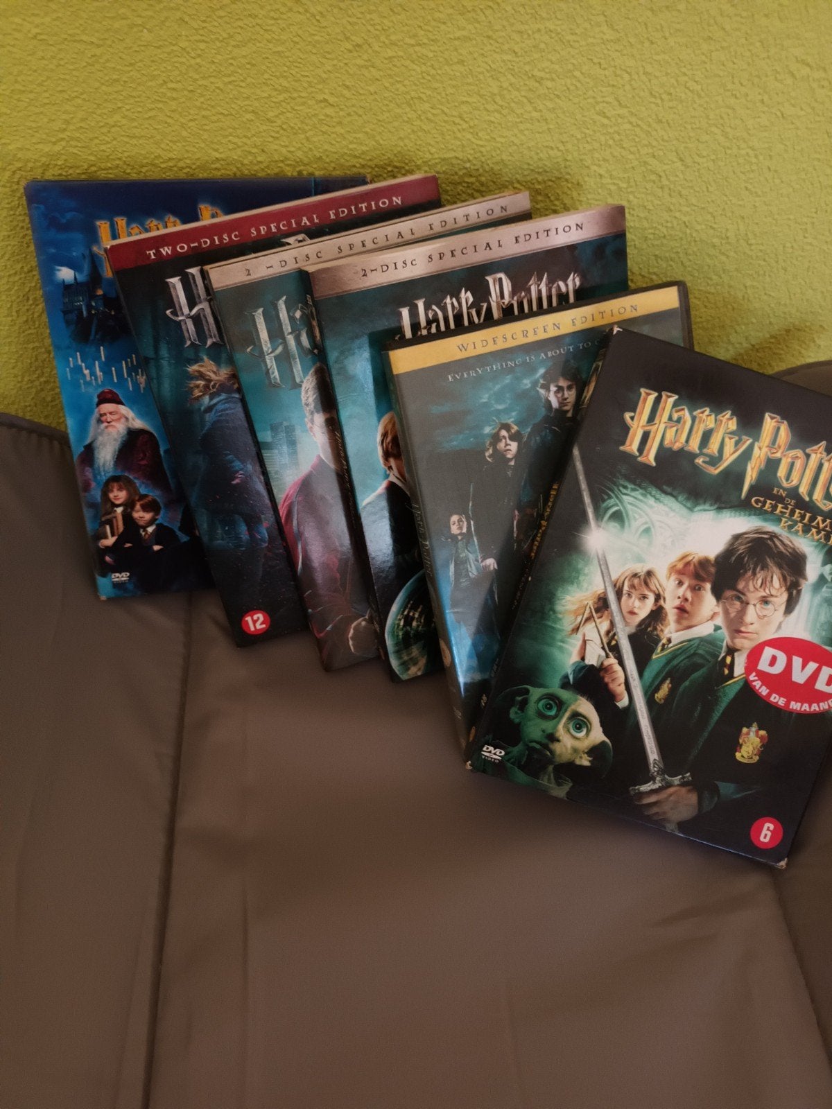 Harry Potter DVD Collectie (6 films), Vanaf 6 jaar, Ophalen, Gebruikt, Inclusief doosje