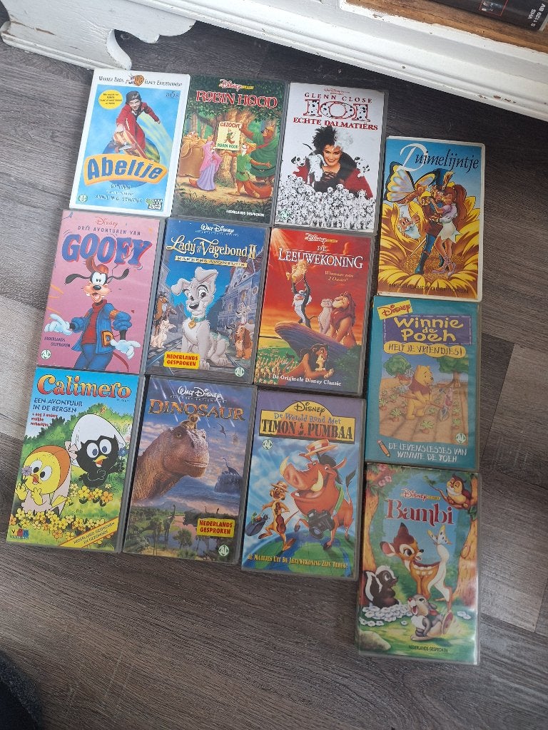Walt disnep videobanden, Ophalen, Gebruikt, Tekenfilm, Alle leeftijden