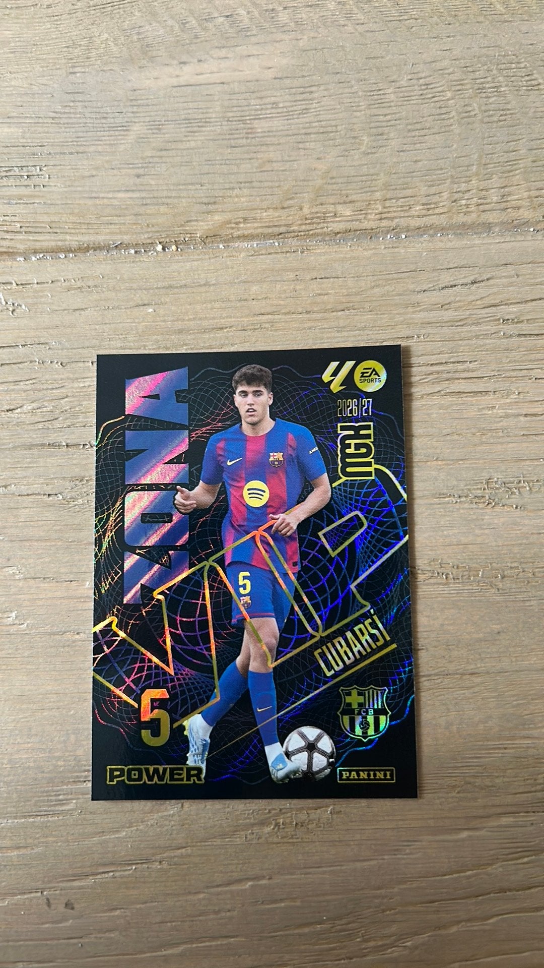 Panini Megacracks Pau Cubrasi VIP, Ophalen of Verzenden, Zo goed als nieuw, Buitenlandse clubs, Poster, Plaatje of Sticker