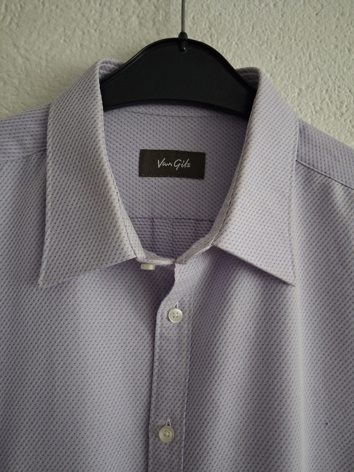 Van Gils overhemd lila maat 43 (XL), Kleding | Heren, Paars, Zo goed als nieuw, Halswijdte 43/44 (XL), Van Gils