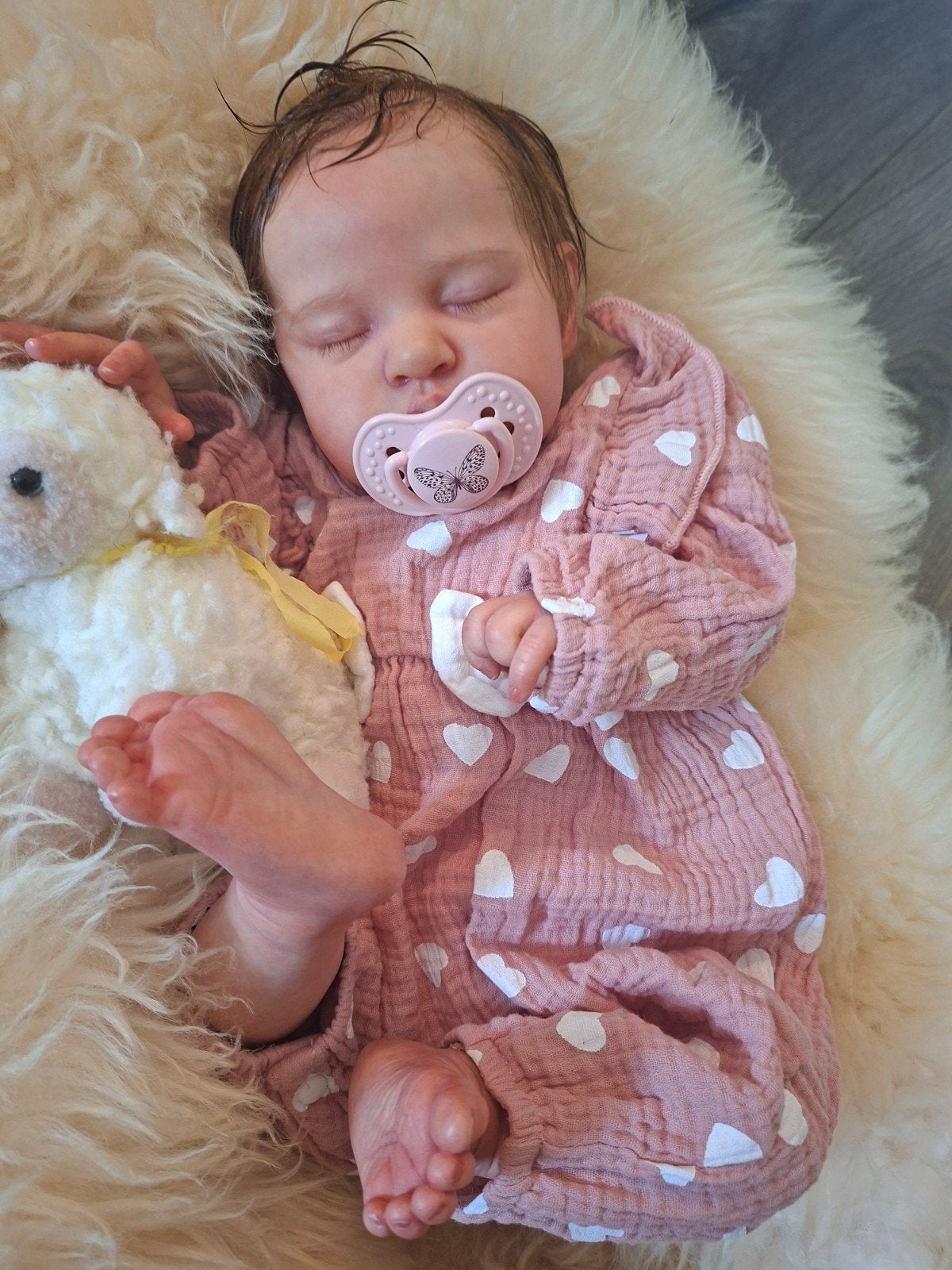 reborn teddy, Ophalen of Verzenden, Zo goed als nieuw, Pop