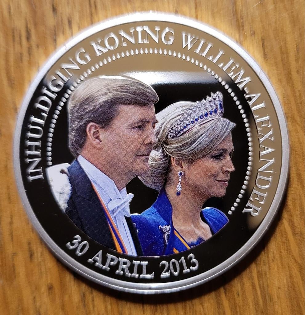 Inhuldigingsmunt Willem-Alexander & Máxima 2013, Koningin Beatrix, Losse munt, Zilver, Overige waardes