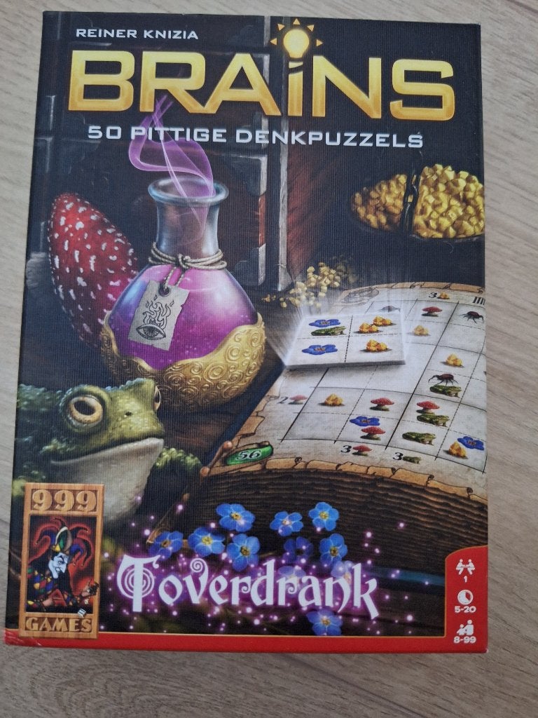 Brains Toverdrank - 50 Pittige Denk Puzzels, Ophalen of Verzenden, Minder dan 500 stukjes, Zo goed als nieuw, Overige typen