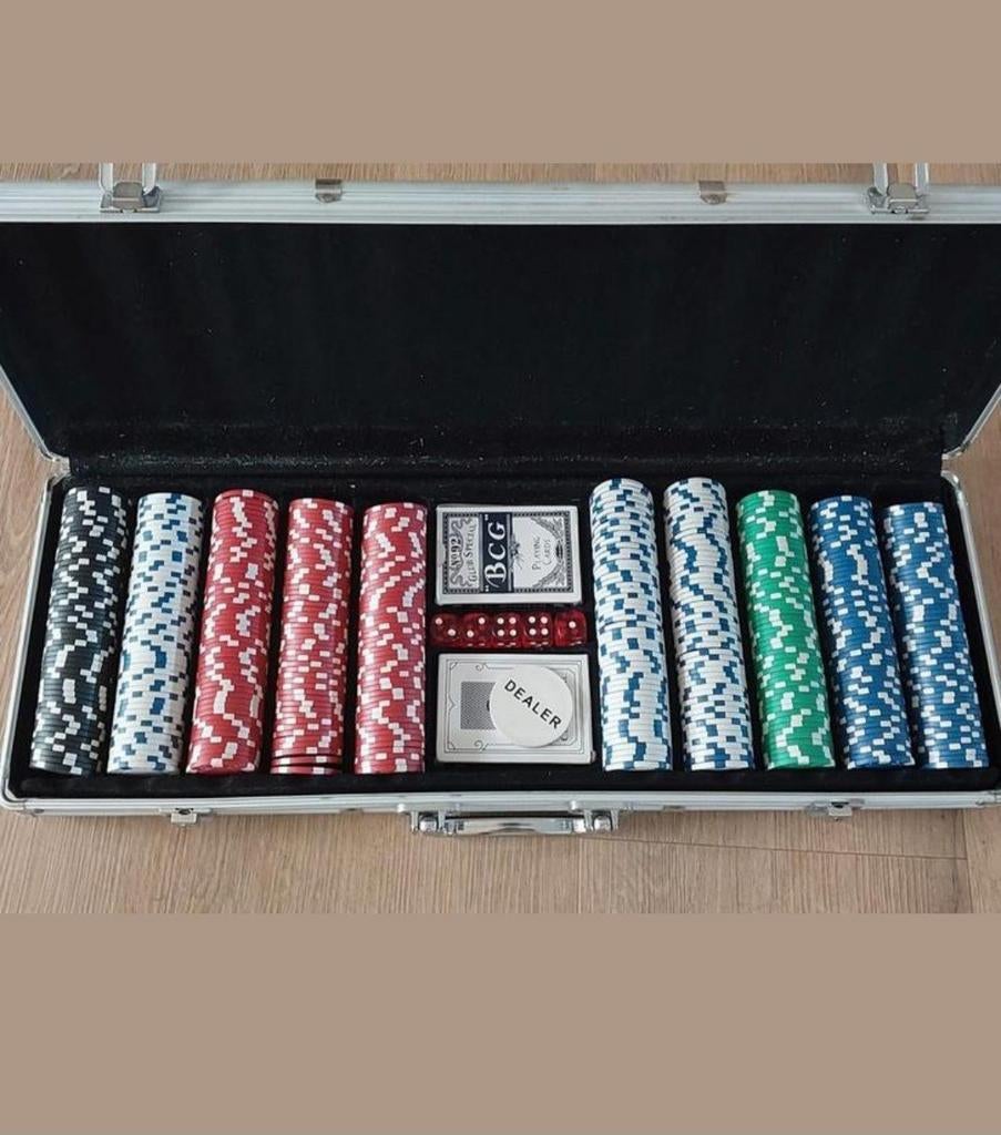 Nieuwe pokerset in koffer, Ophalen, Nieuw