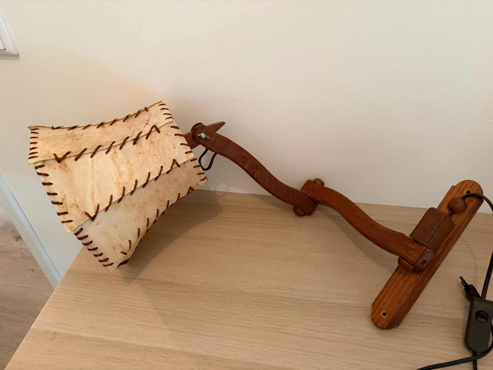 Vintage schaarlamp, Ophalen of Verzenden, Zo goed als nieuw