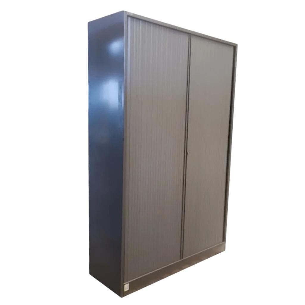 Ahrend Roldeurkast Antraciet Antraciet 195 x 120 x 45, 100 tot 150 cm, Ophalen of Verzenden, Zo goed als nieuw, Met slot