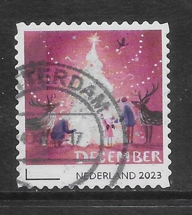 2023, Decemberzegel, Verlichte kerstboom [4156] (K0501), Ophalen of Verzenden