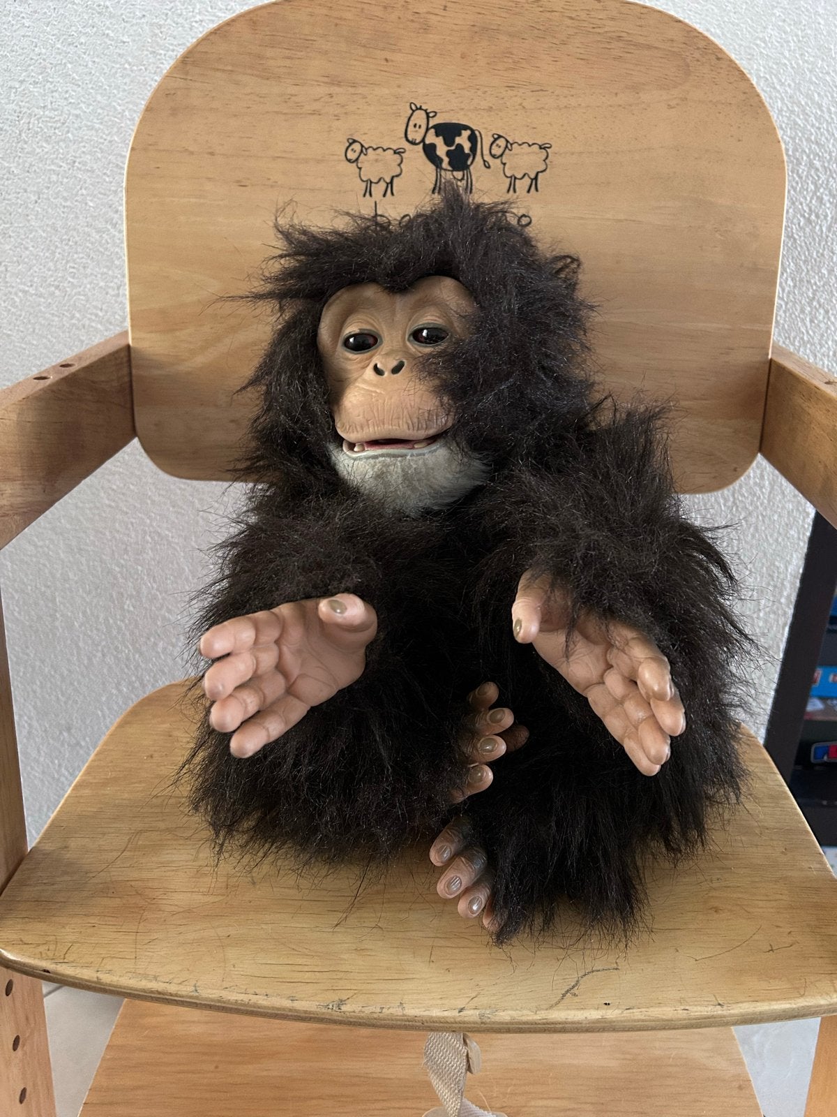 FurReal Friends Cuddle Chimp Aap - Hasbro 2007, Gebruikt, Overige merken, Overige karakters, Ophalen of Verzenden