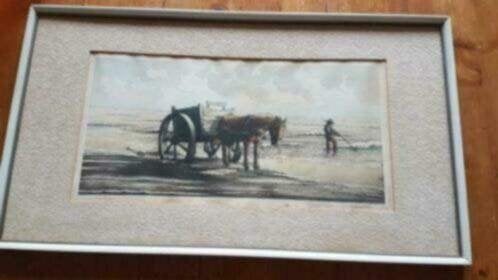 Prachtige grote kleurenets van de kunstenaar A.van Hemert., Antiek en Kunst, Ophalen