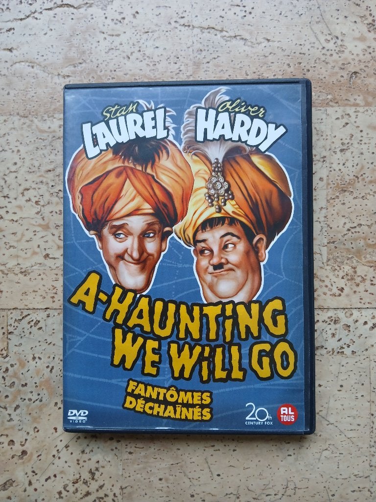 Dvd Stan Laurel & Oliver Hardy A-Haunting We Will Go ZGAN, Alle leeftijden, Ophalen of Verzenden, Zo goed als nieuw, Inclusief doosje
